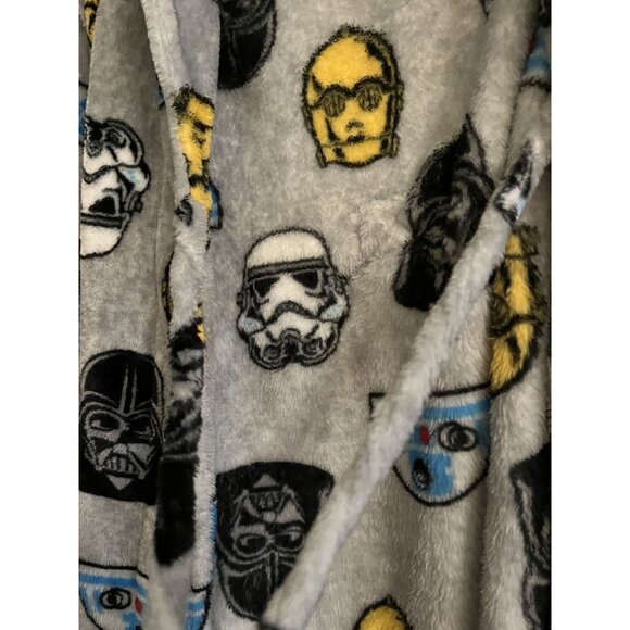 Star Wars Gray Kids Robe Size 8 R2D2 Storm Trooper Darth C3PO - Picture 5 of 9